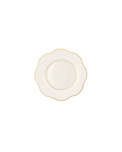 LE COQ Anemone Piatto Pane con filo oro e filo Marly D. 15 cm - Confezione 6 pezzi