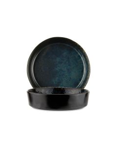 LE COQ Phobos Piatto Fondo nero puntinato blu 18 cm