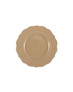 LE COQ Skalistos Piatto Pane beige con decoro in rilievo 15 cm - Confezione 6 pezzi