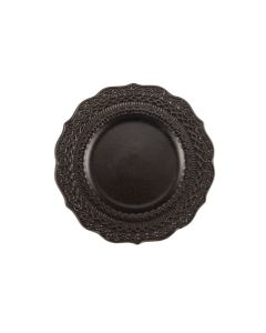 LE COQ Skalistos Piatto Pane nero con decoro in rilievo 15 cm - Confezione 6 pezzi