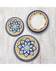SATURNIA Ravello set 18 pezzi piatti decorati