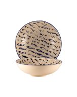 LE COQ Thalassios Piatto Fondo a Coppa in Stoneware Bicolore D. 19 cm - Confezione 6 pezzi