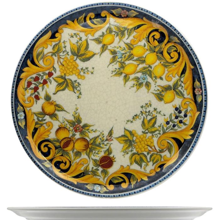 SATURNIA Tuscany Piatto Pizza decorato cm.33 - confezione da 6 pezzi su  Horeca Atelier