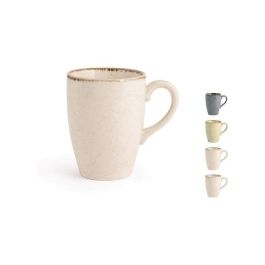 H&H Lifestile Pearl Set Tazze Mug in porcellana colorate - confezione da 4 pezzi