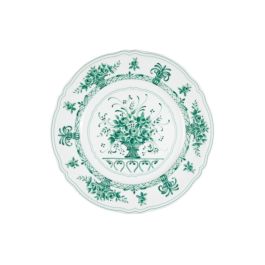 LE COQ Anthiros piatto rotondo bouquet verde 32 cm - Confezione da 6 pezzi