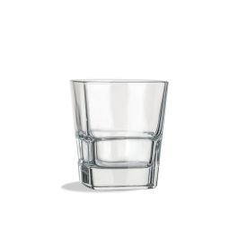 BORGONOVO Bicchiere whisky Palladio quadrato impilabile cl 28 - Confezione da 6 pezzi