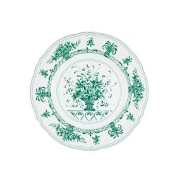 LE COQ Anthiros piatto frutta bouquet verde 21 cm - Confezione da 6 pezzi