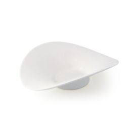 LE COQ Febe Coppa petalo ovale color avorio 25,5x21 cm H. 7 cm - Confezione 3 pezzi