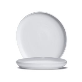 LE COQ Ninfa Piatto Segnaposto bianco matt 32,5x29 cm H. 4 cm - Confezione 3 pezzi