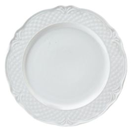Assiette Plate Malaga En Porcelaine Blanche - Saturnia, Lavable Main Et Lave-Vaisselle